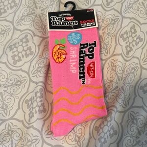 Nissin Top Ramen Pink Socks